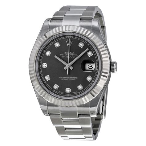 rolex datejust 2 rhodium diamond|rolex datejust 36 with diamonds.